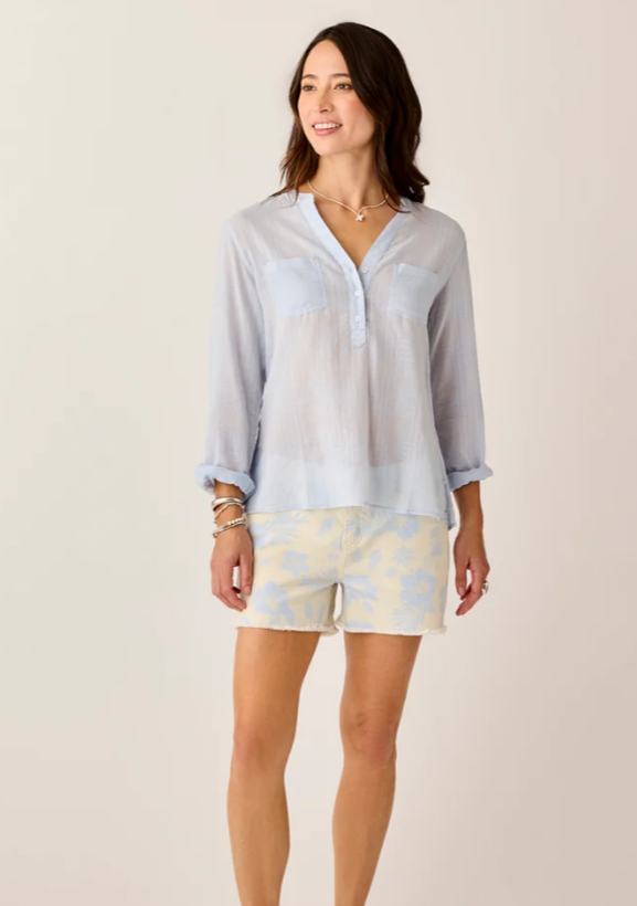 MAUI ECRU KOKOMO PRINT 4" SHORTS
