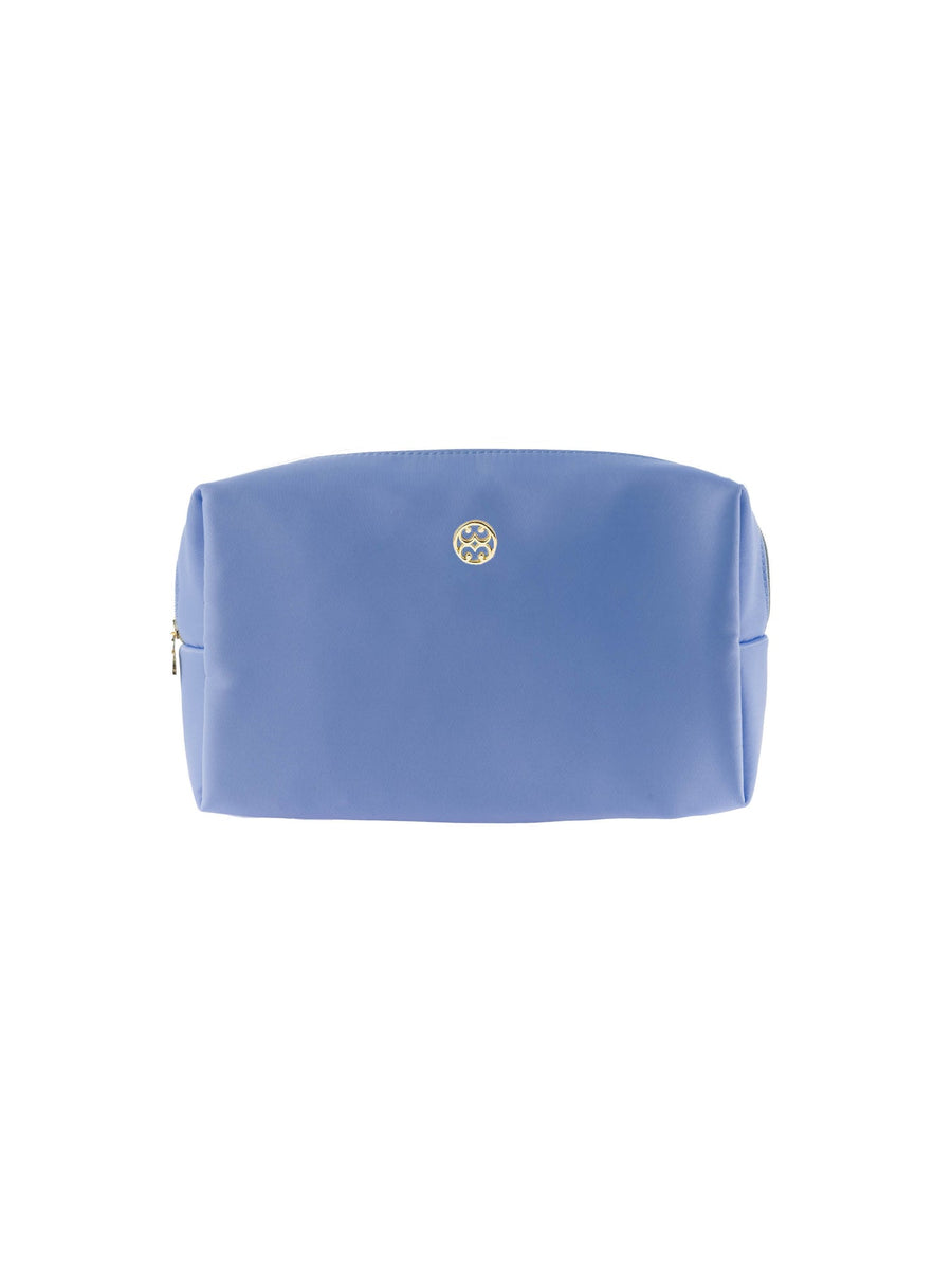 PERIWINKLE LETS FACE IT MAKEUP BAG
