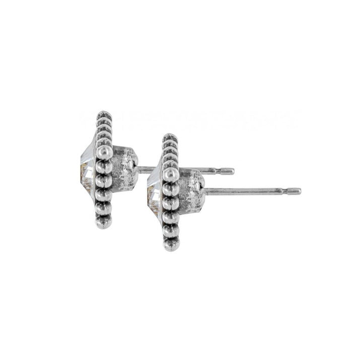 SPARKLE SQUARE MINI POST EARRINGS
