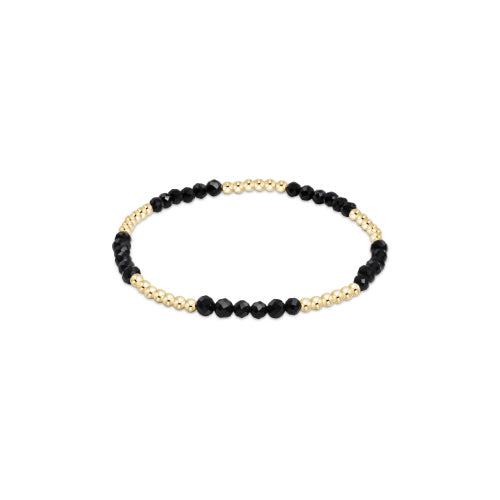 FACETED ONYX BLISSFUL PATTERN 2.5MM BEAD BRACELET