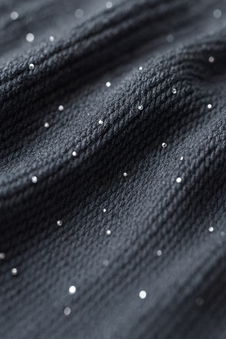 BLACK HOLIDAY SPARKLE TURTLENECK HIGH LOW SWEATER