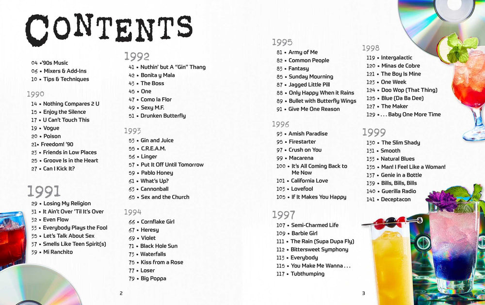 THE ULTIMATE '90S COCKTAIL PLAYLIST BOOK
