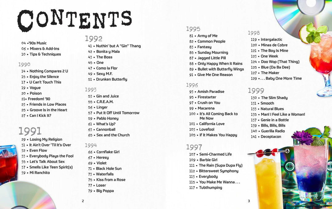 THE ULTIMATE '90S COCKTAIL PLAYLIST BOOK