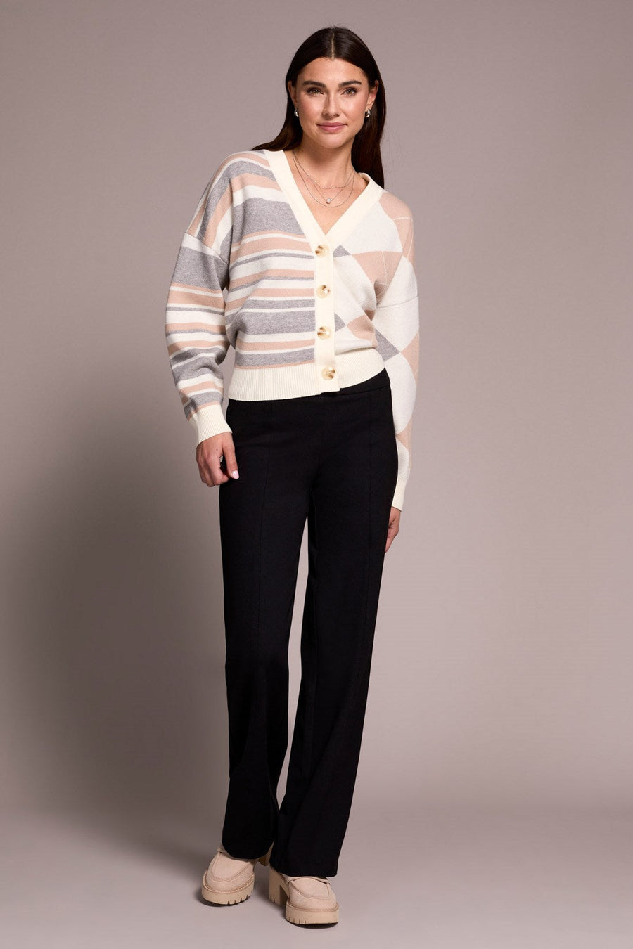BLACK EVERY BODY PONTE PINTUCK PANT
