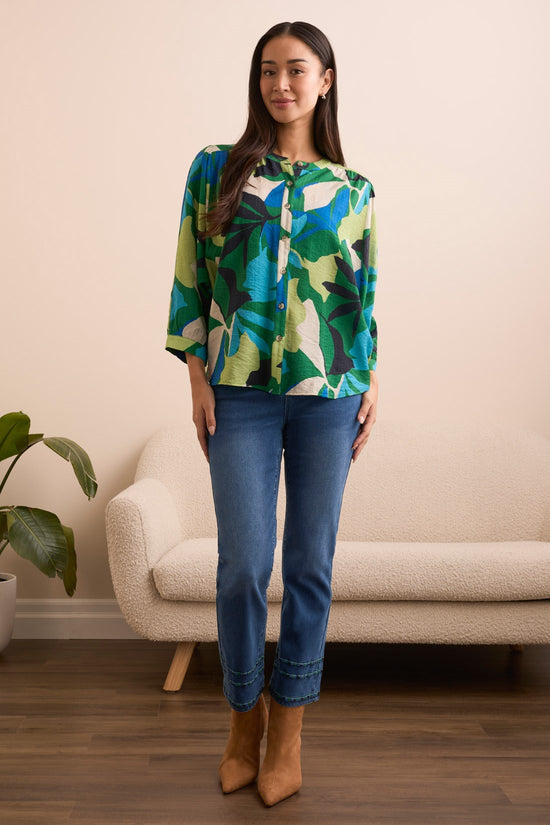 FIELDGREEN FLOWY DOLMAN SLEEVE BLOUSE