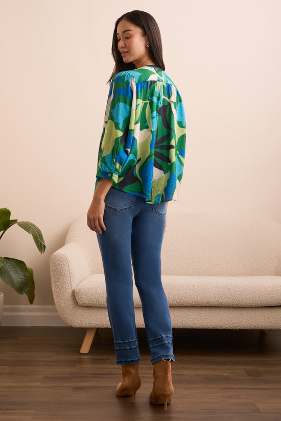 FIELDGREEN FLOWY DOLMAN SLEEVE BLOUSE
