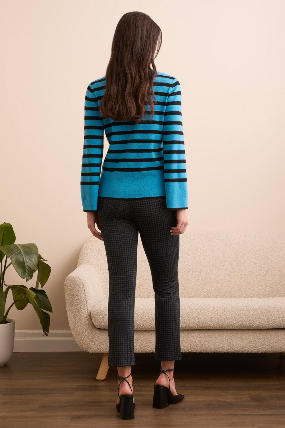 CELESTIAL STRIPE MOCK SWEATER
