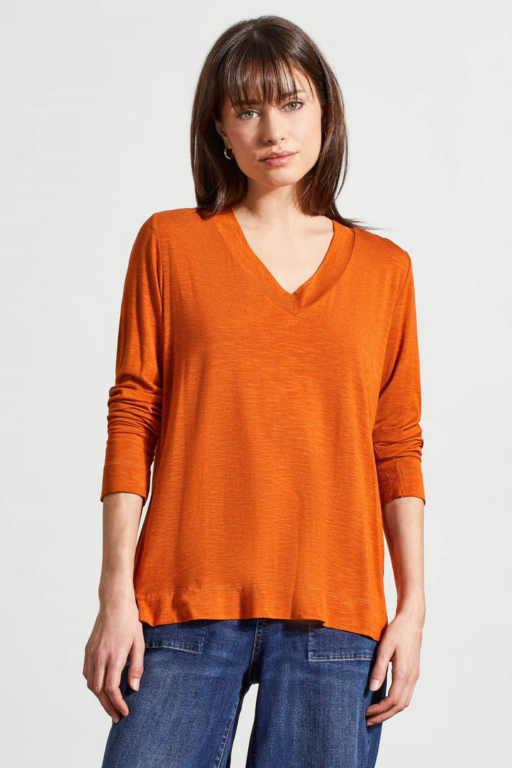 DARK DESERT V-NECK TOP