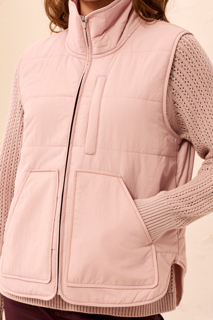 VIOLETICE PINK PACKABLE PUFFER VEST
