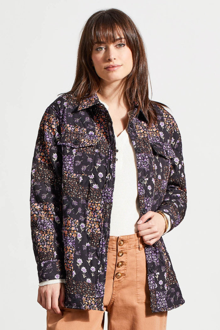 COLLETTE QUILTED PRINT SHACKET