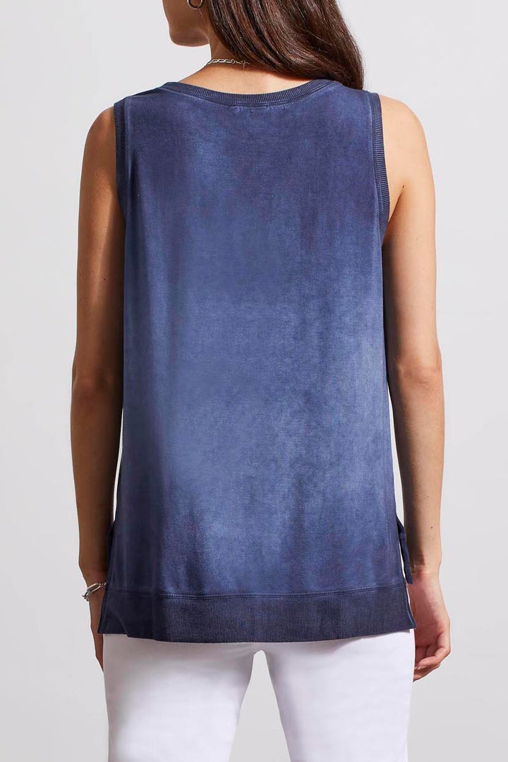 NAUTICAL NAVY HIGH-LOW TANK TOP