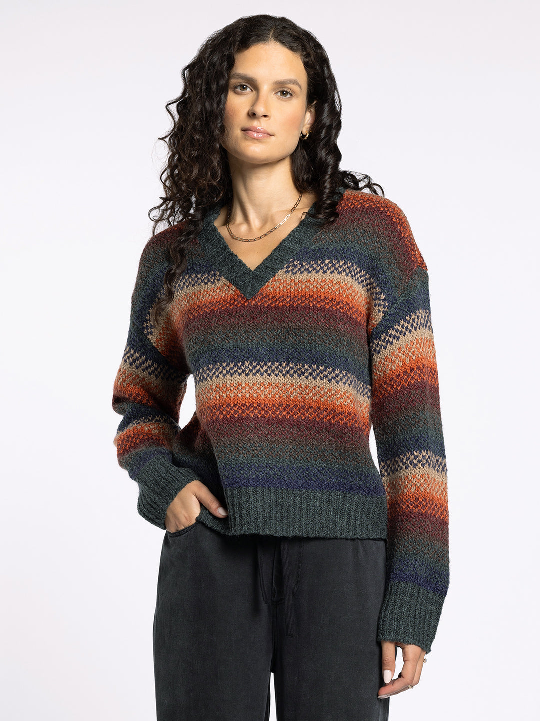 RENA OMBRE STRIPE SWEATER