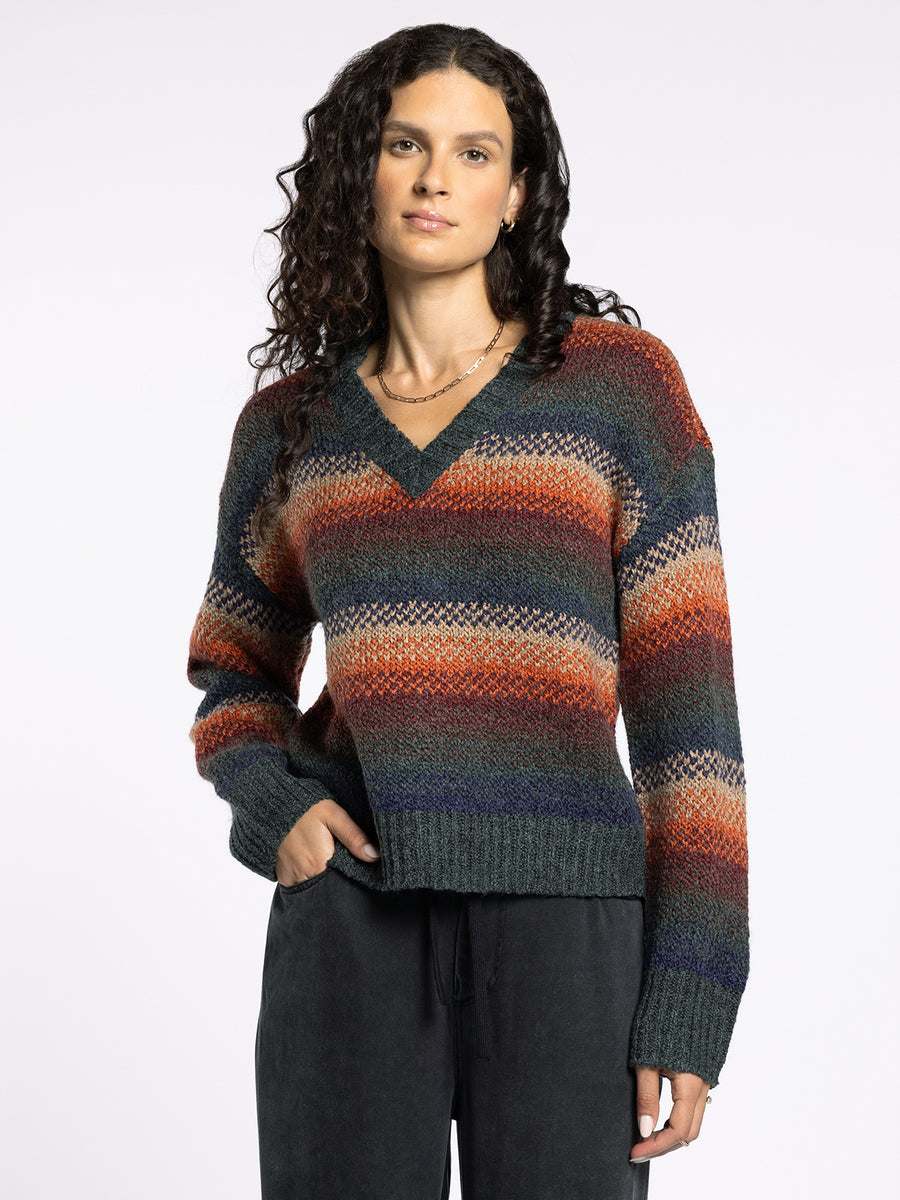 RENA OMBRE STRIPE SWEATER
