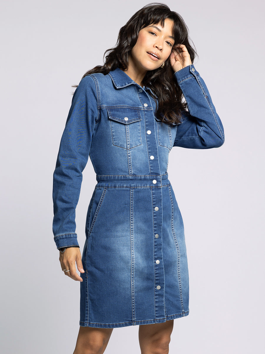 NORMA DARK DENIM DRESS
