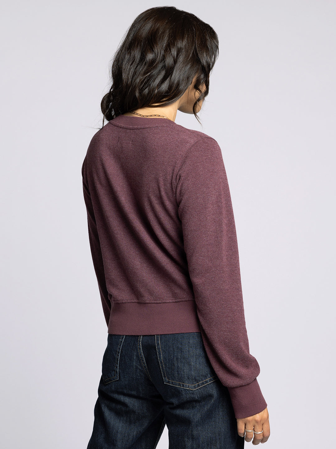 HEATHER WINE MONICA CARDIGAN