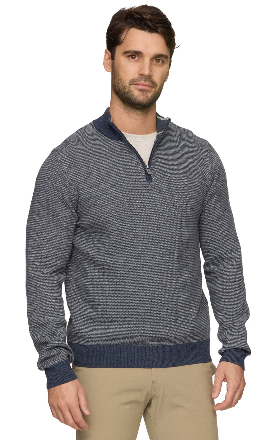 MEN'S NORTHPORT 1/4 ZIP SWEATER
