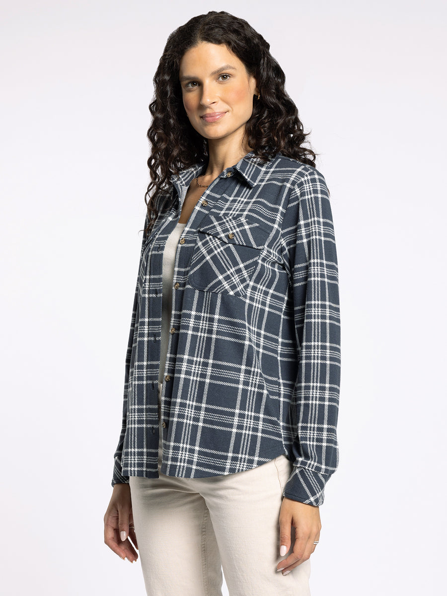 CASSIAN CHARCOAL & IVORY SHIRT

