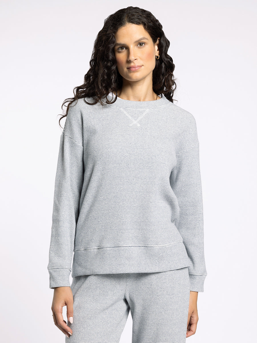 BLAINE CLOUD CHARCOAL CREW NECK SHIRT
