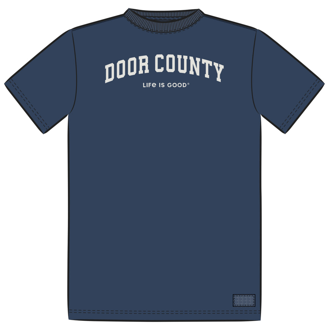 DOOR COUNTY DARKEST BLUE CRUSHER TEE