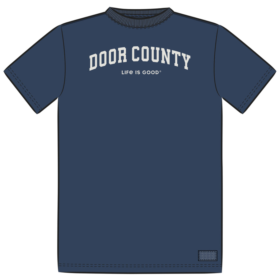 DOOR COUNTY DARKEST BLUE CRUSHER TEE
