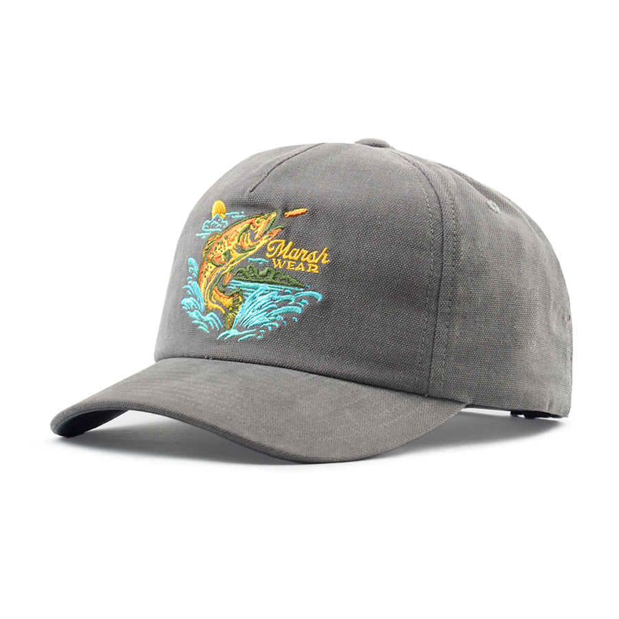 CHARCOAL HERITAGE BASS TRUCKER HAT
