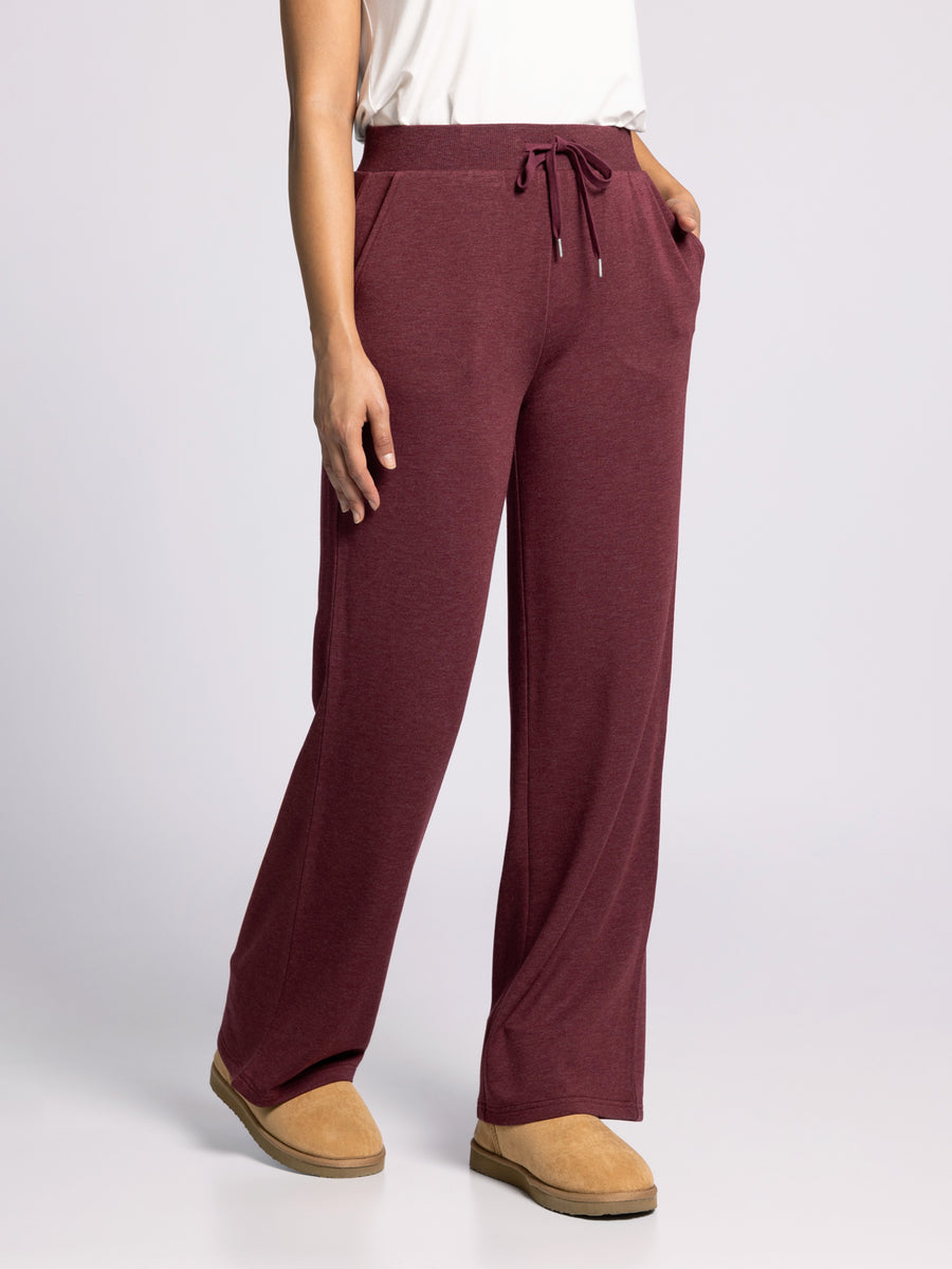 SCARLETT DEEP CABERNET DRAWSTRING PANTS
