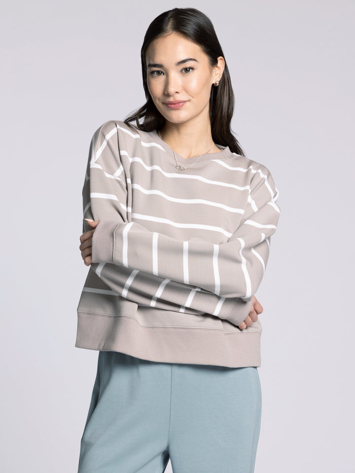 MUSHROOM STRIPE MARTINA TOP