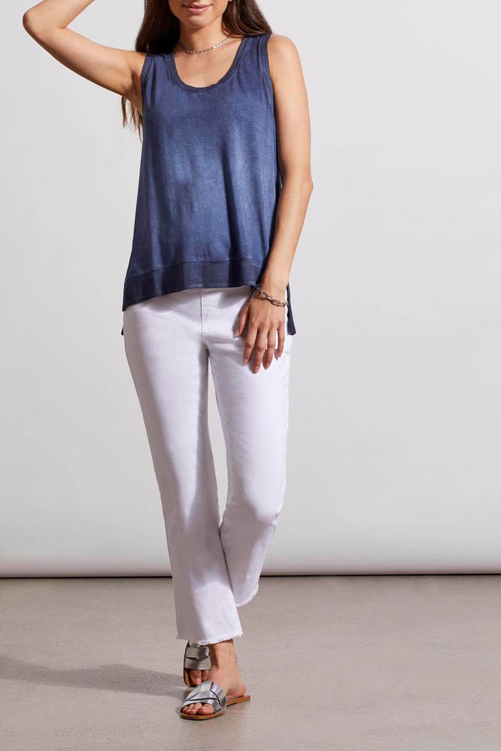 NAUTICAL NAVY HIGH-LOW TANK TOP