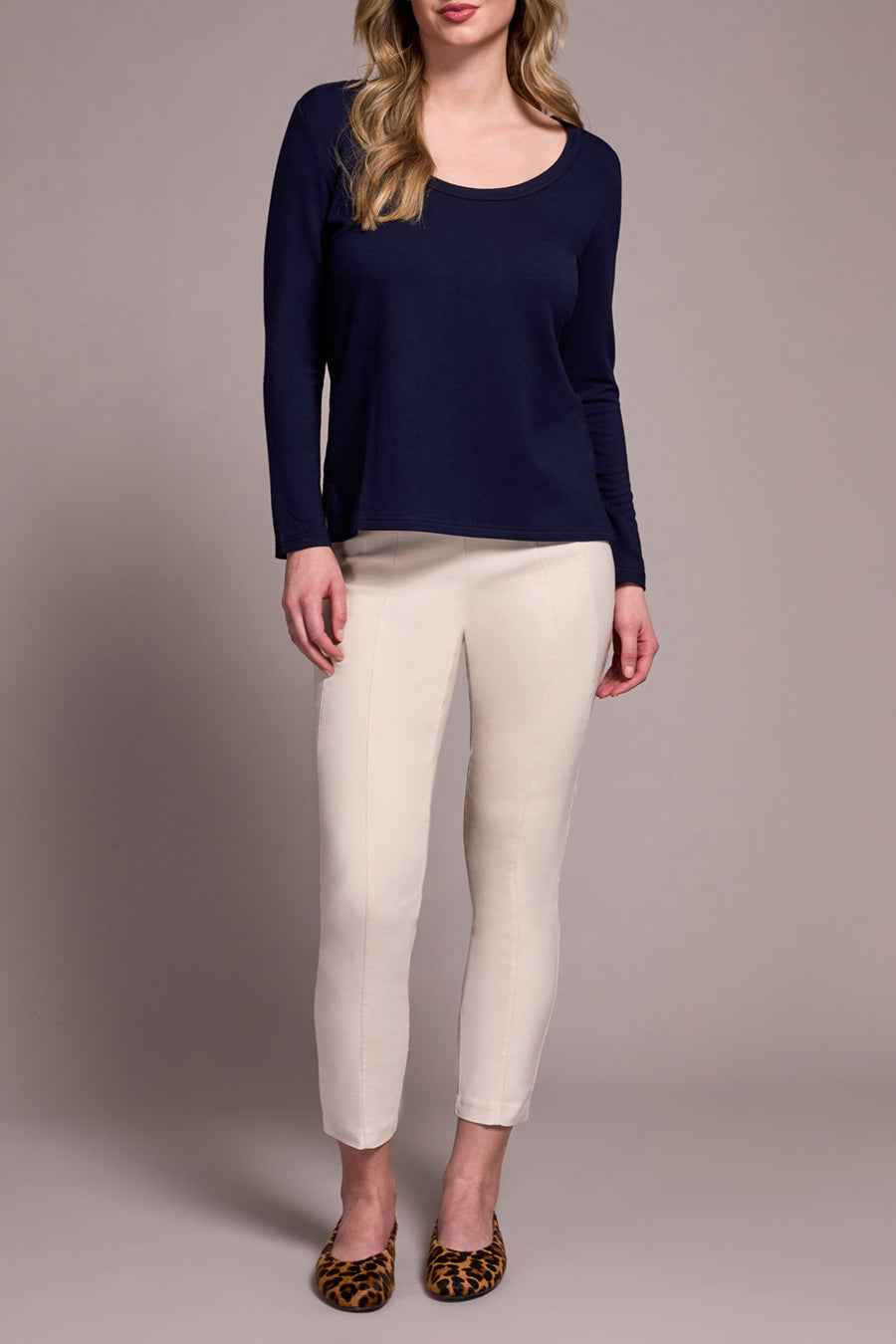 NIGHTFALL SCOOP NECK KNIT TOP
