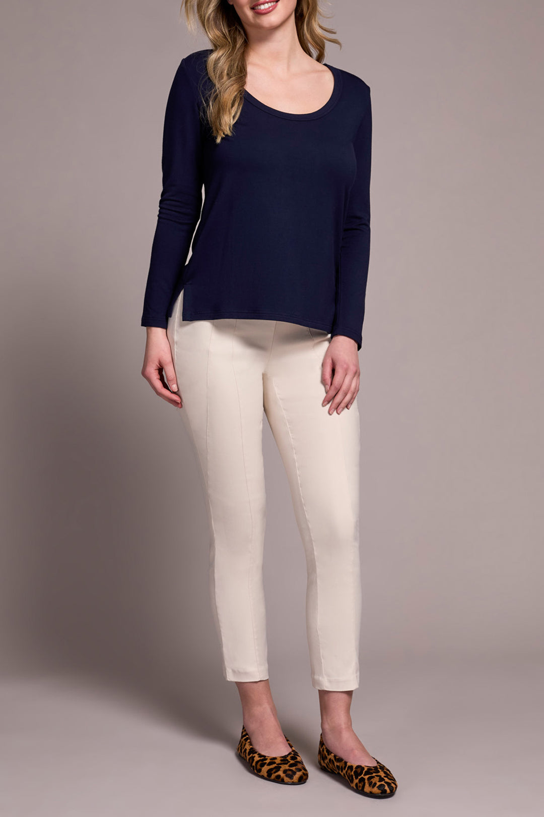 NIGHTFALL SCOOP NECK KNIT TOP