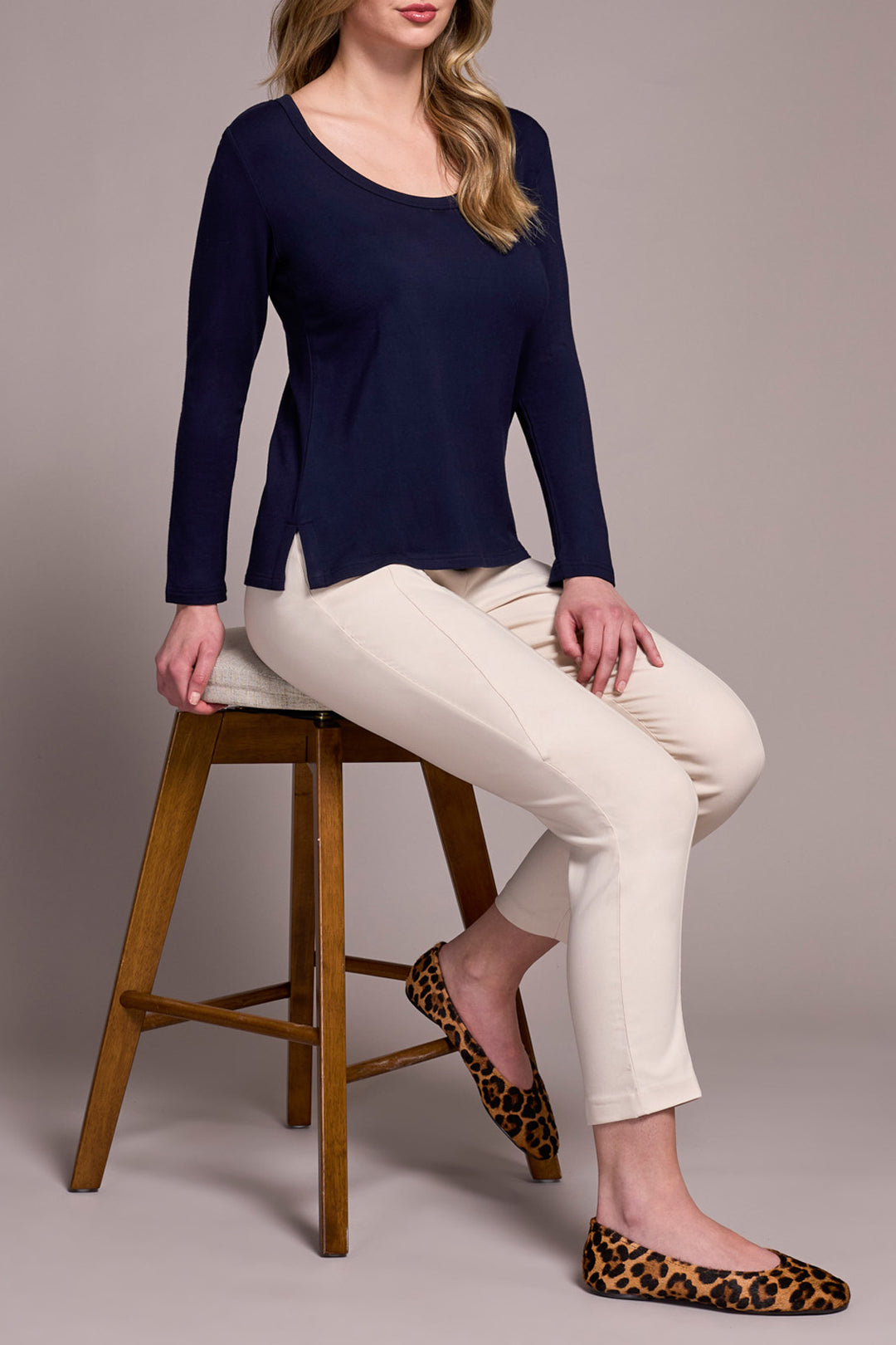 NIGHTFALL SCOOP NECK KNIT TOP
