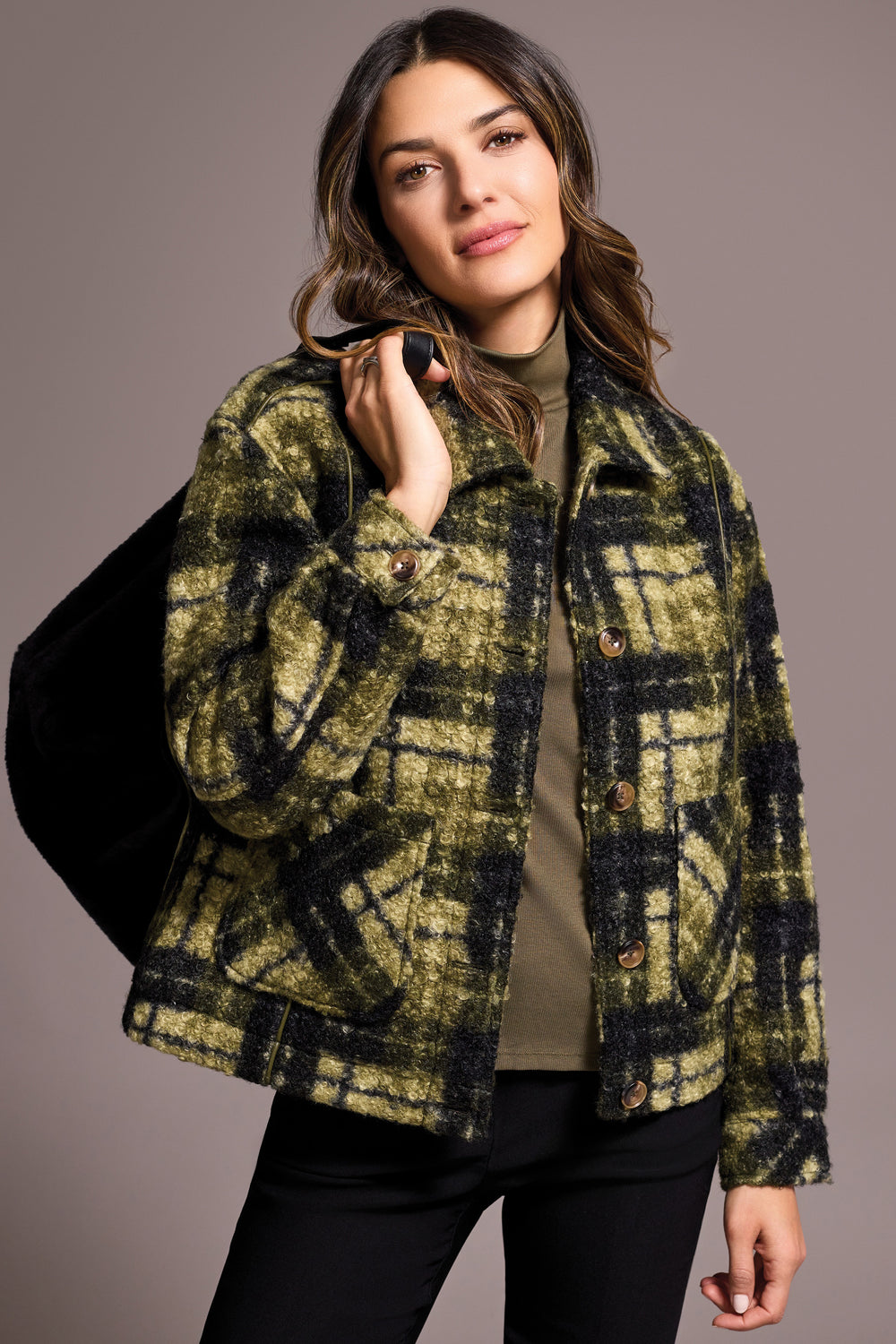 IVY PLAID LINED JACKET
