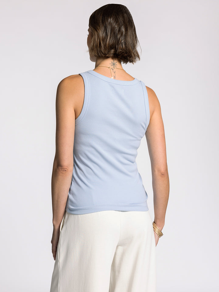 ELDIN POWDER BLUE KNIT TANK