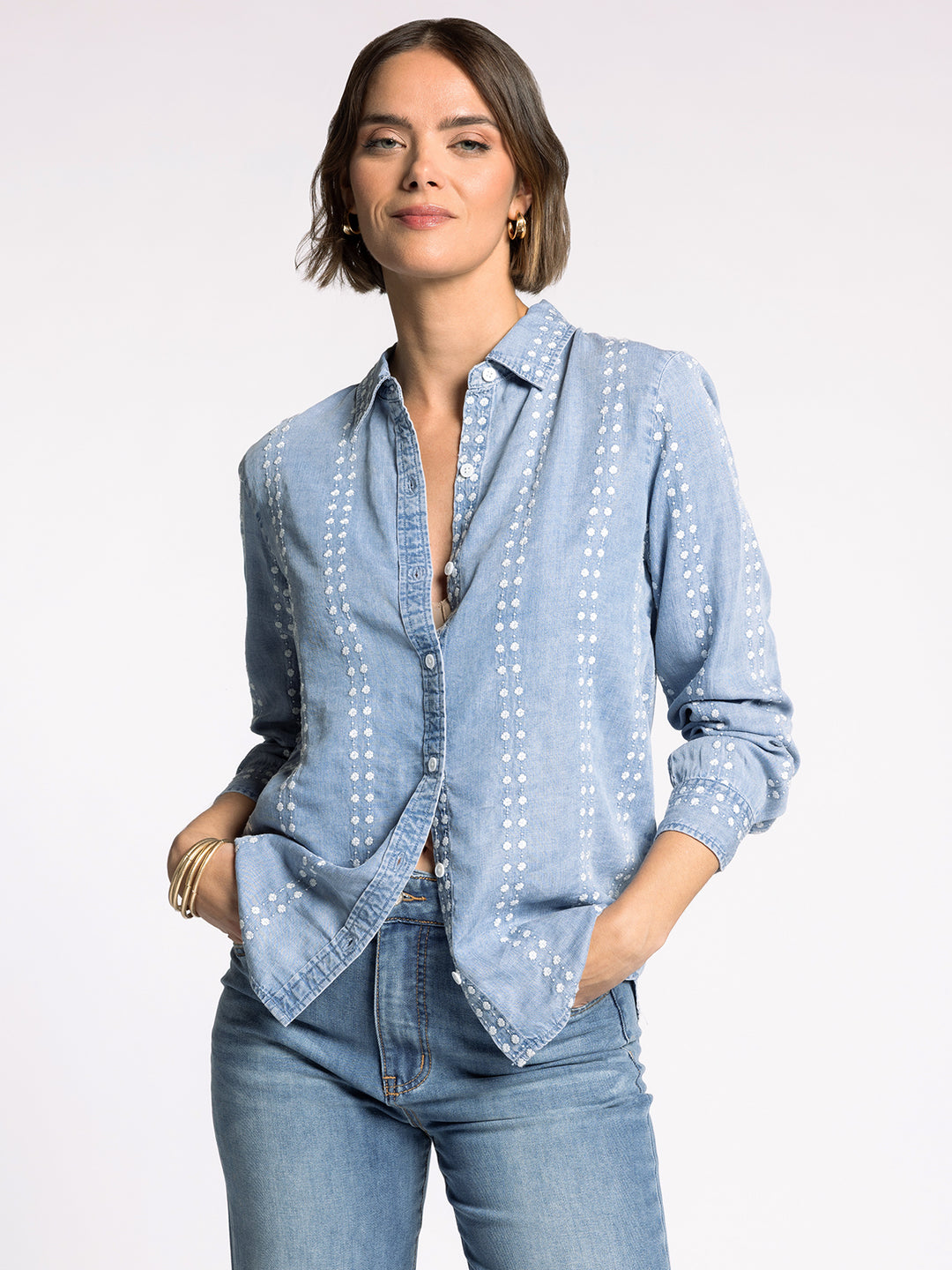 NATALIA DAISY STRIPE SHIRT