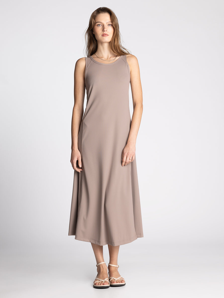 MUSHROOM PROSPER TANK DRESS
