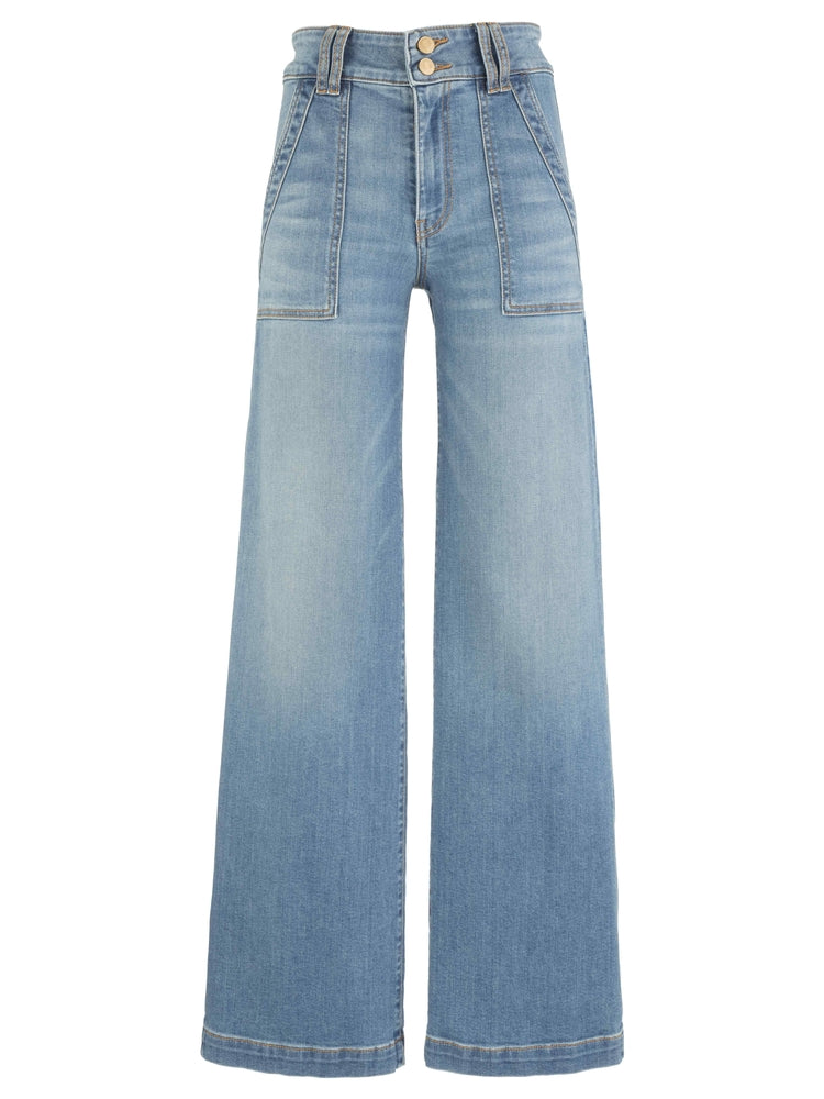 JODI DRAFT WASH HIGH RISE STRAIGHT LEG JEANS WITH PORKCHOP POCKETS
