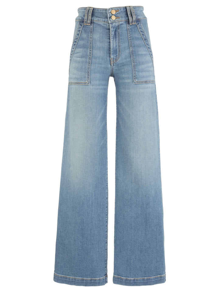 JODI DRAFT WASH HIGH RISE STRAIGHT LEG JEANS WITH PORKCHOP POCKETS
