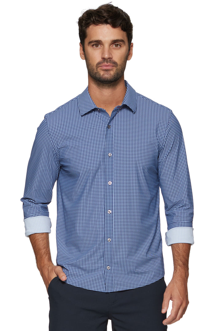 MEN'S PAXTON LONG SLEEVE GINGHAM JOURNEY SHIRT