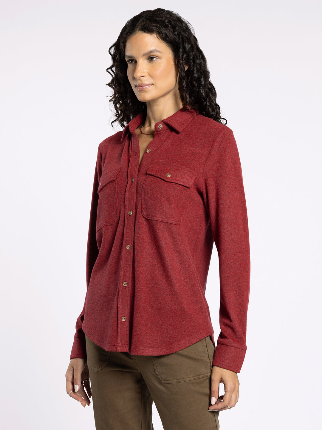 CRIMSON HEATHER CASSIAN SHIRT