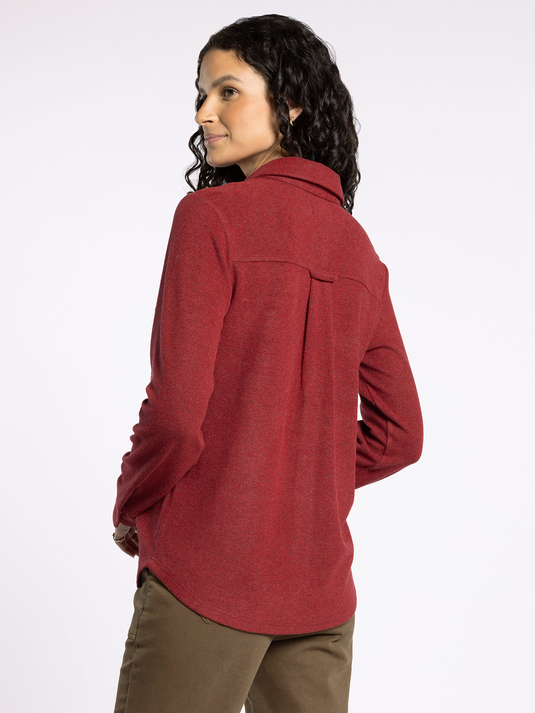 CRIMSON HEATHER CASSIAN SHIRT