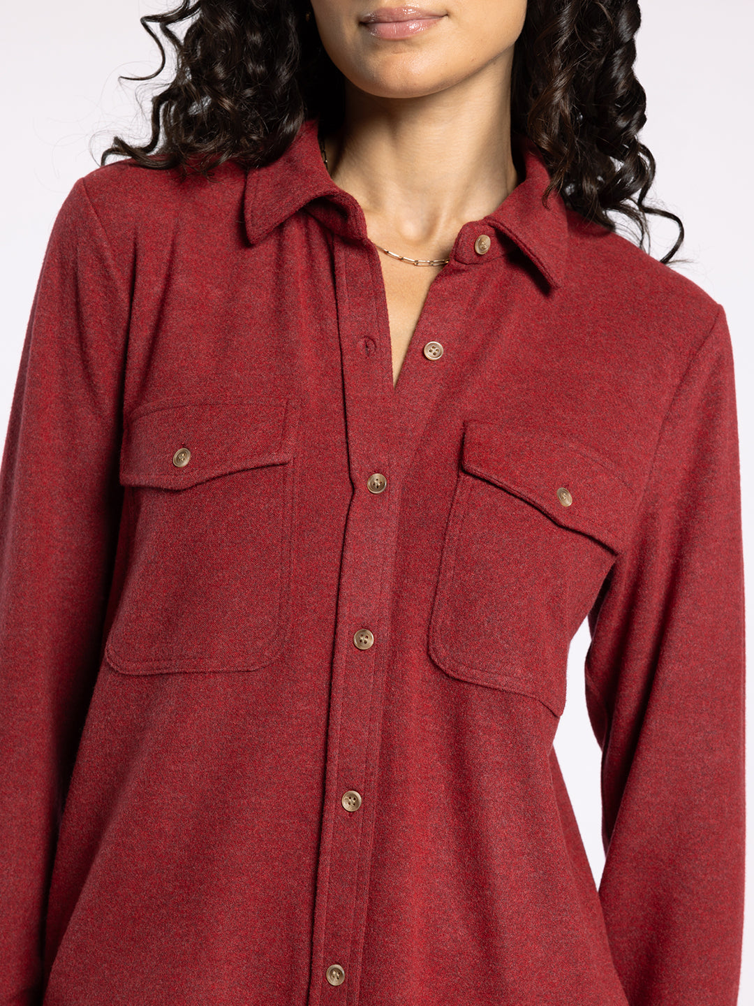 CRIMSON HEATHER CASSIAN SHIRT