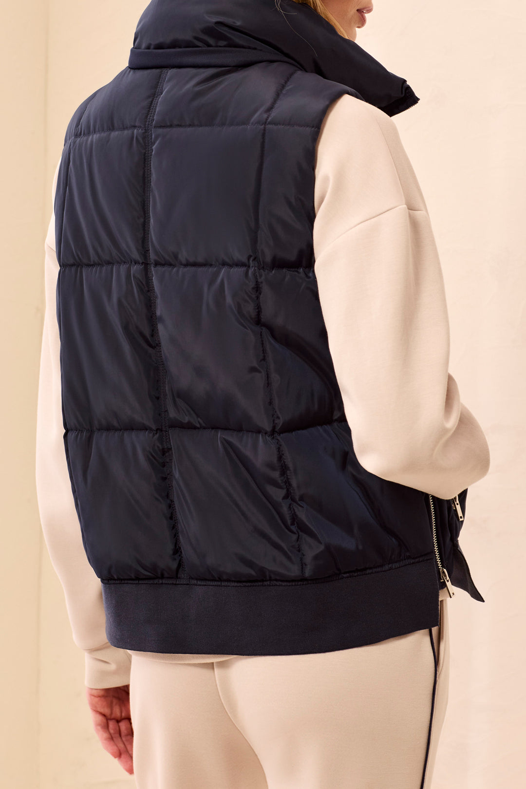 SAPPHIRE HOODED QUILTED PUFFER VEST