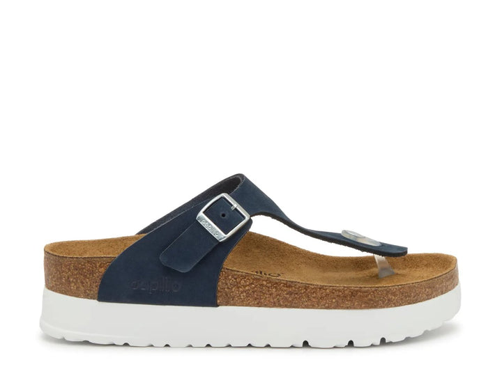 GIZEH NEW NAVY FLEX PLATFORM SANDALS