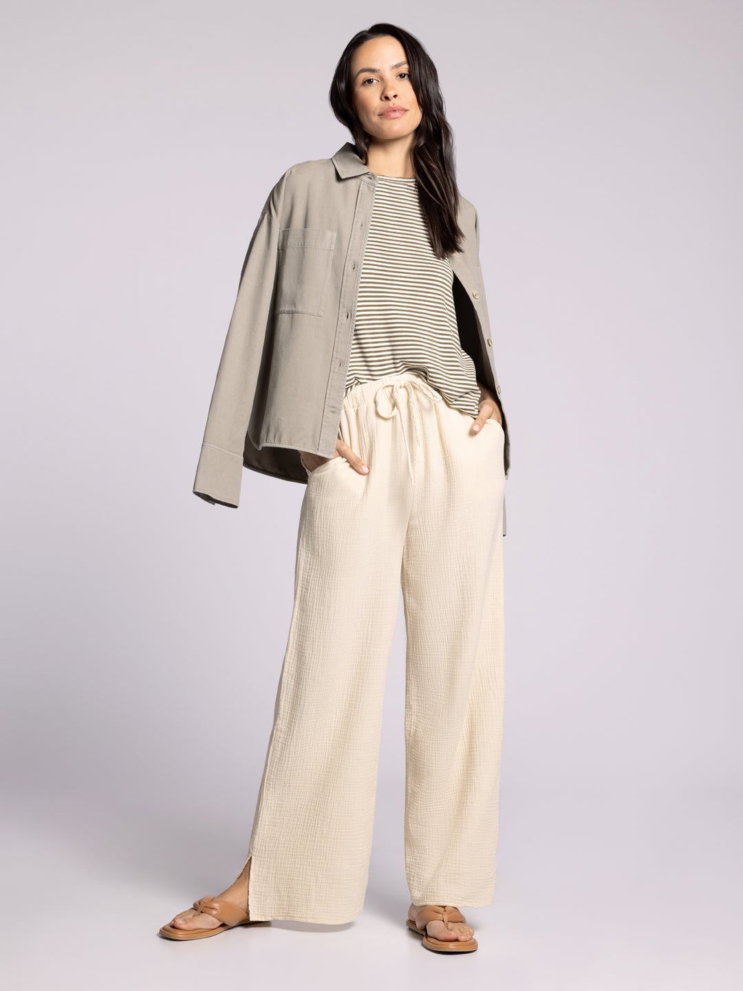 BONE VERNA DRAWSTRING PANTS