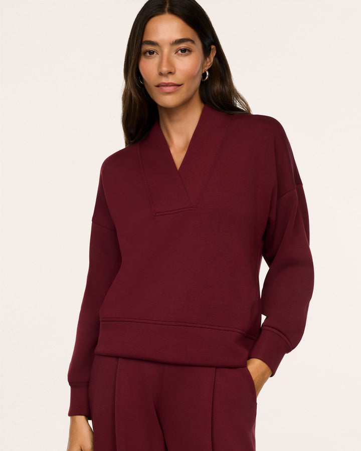 VINO AIRESSENTIALS V-NECK LONG SLEEVE TOP
