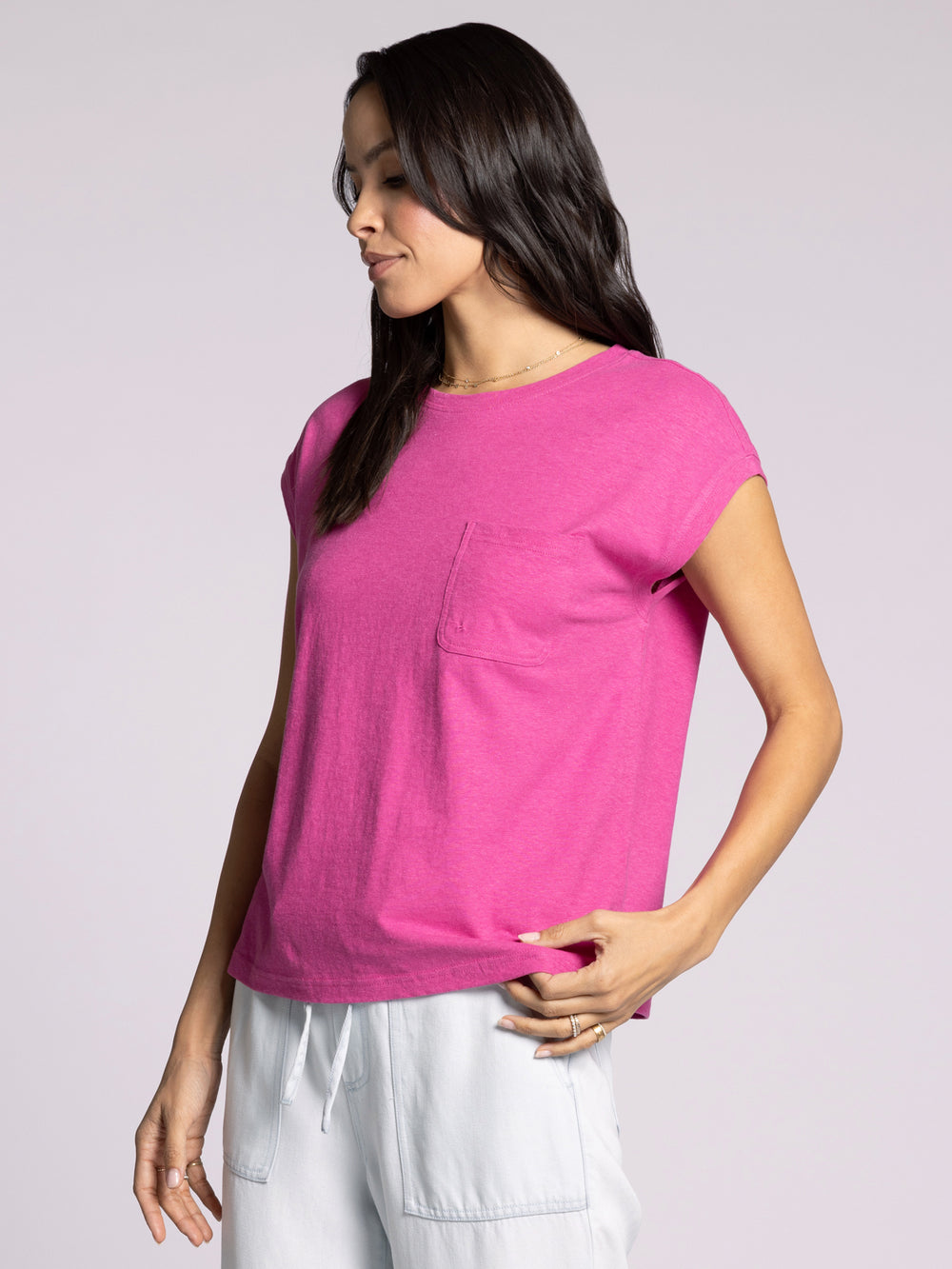 AGNES SOFT FUSCHIA TEE
