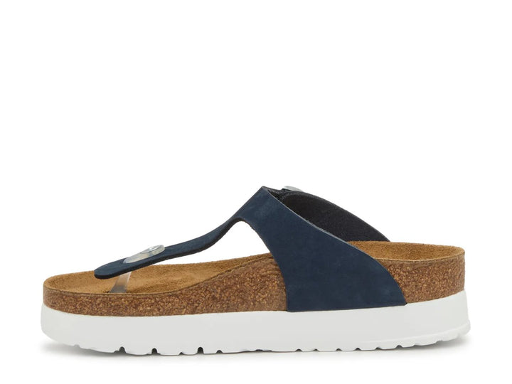 GIZEH NEW NAVY FLEX PLATFORM SANDALS