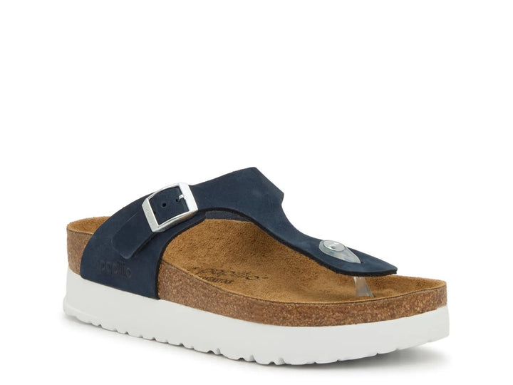 GIZEH NEW NAVY FLEX PLATFORM SANDALS