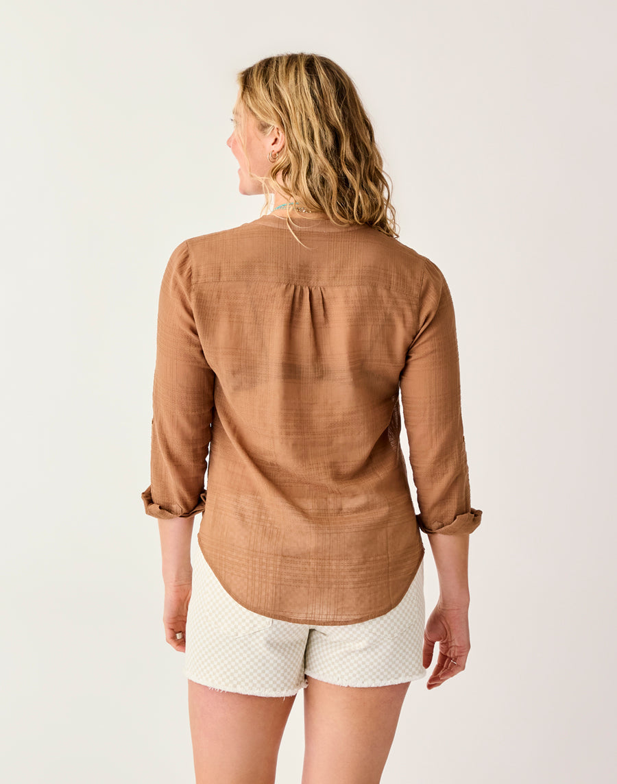 DYLAN RUM TEXTURED TUNIC