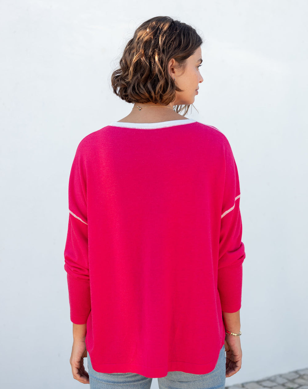 AZALEA PINK DELMAR SWEATER
